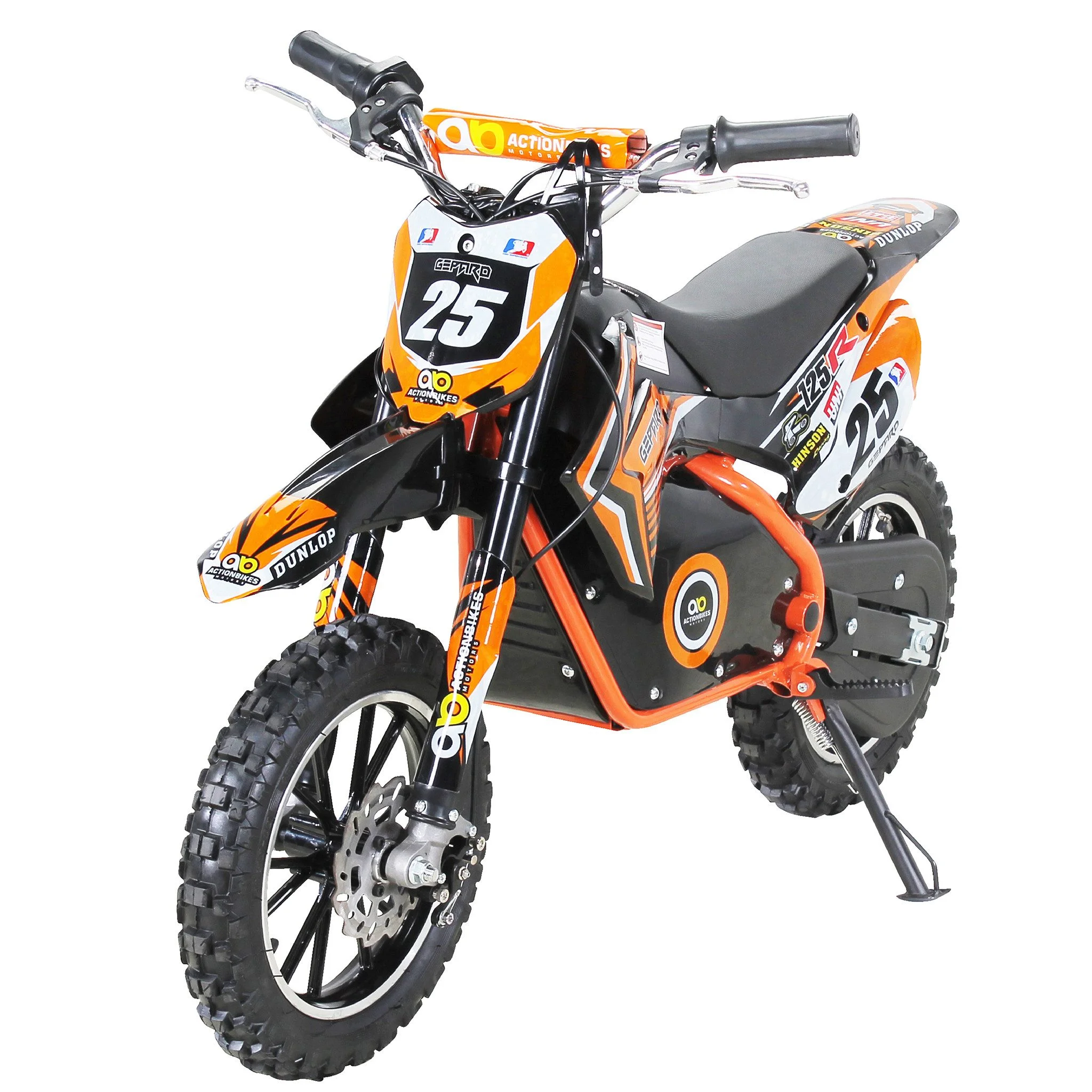ACTIONBIKES Elektro-Kindermotorrad „Gepard“ – Mini Dirt Bike 500 W, 3-Gang-Drossel, 7–24 km/h