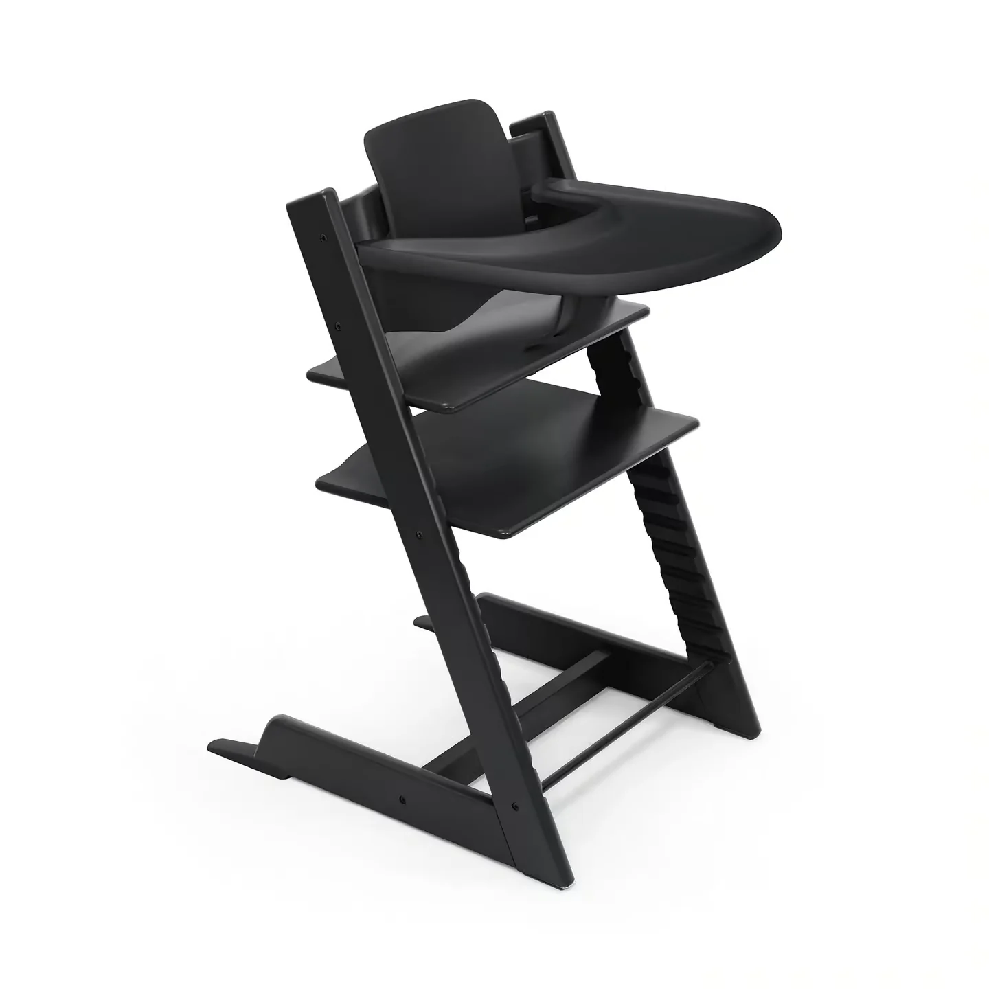 STOKKE Set Tripp Trapp® Schwarz mit Baby Set und Tablett