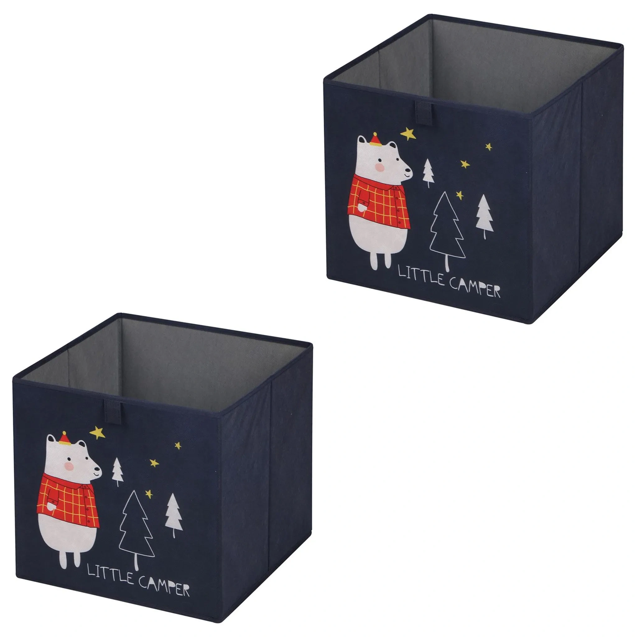 Faltbox DINO-2 im 2er Set – Aufbewahrungsbox für Kinderzimmer mit Bärenmotiv
