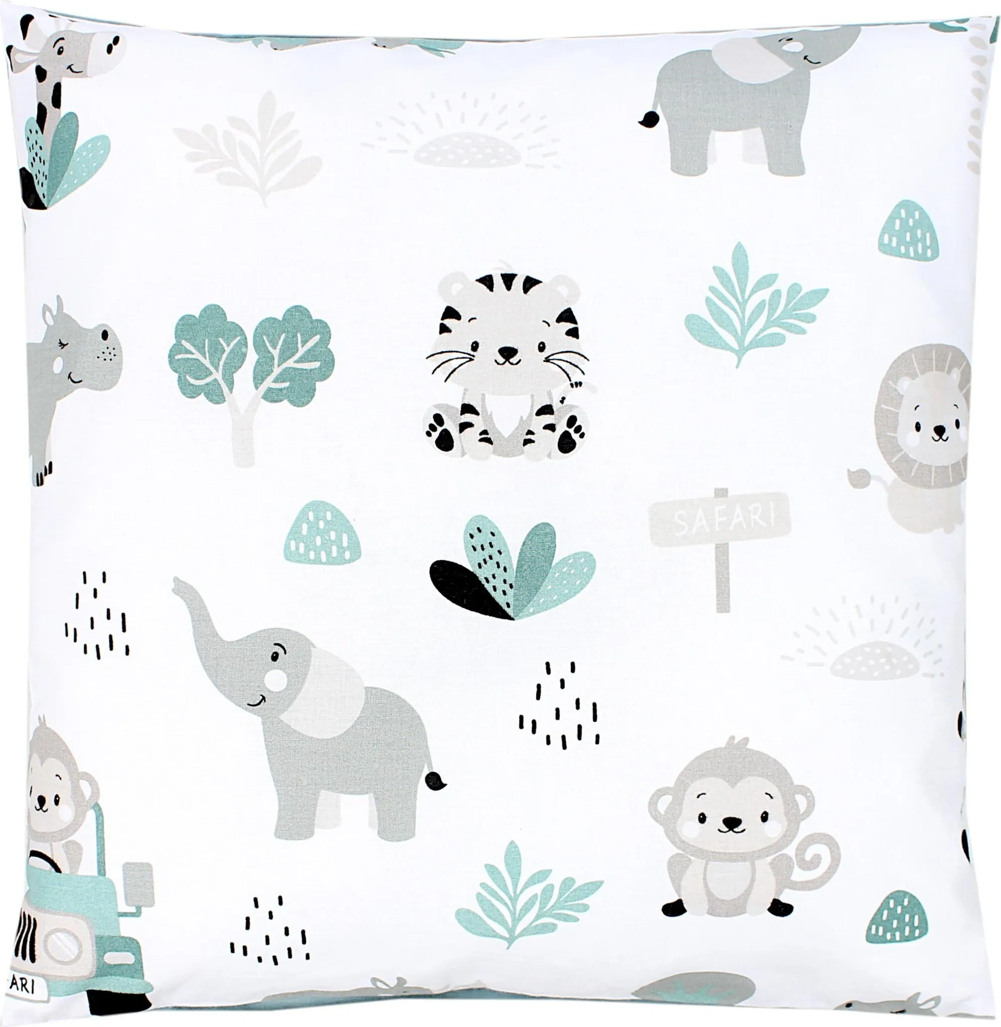 TupTam Kinder-Kissenbezug 40x60 cm – Zoo Grün, 100% Baumwolle TupTam Kinder-Kissenbezug 40x60 cm – Zoo Grün, 100% Baumwolle