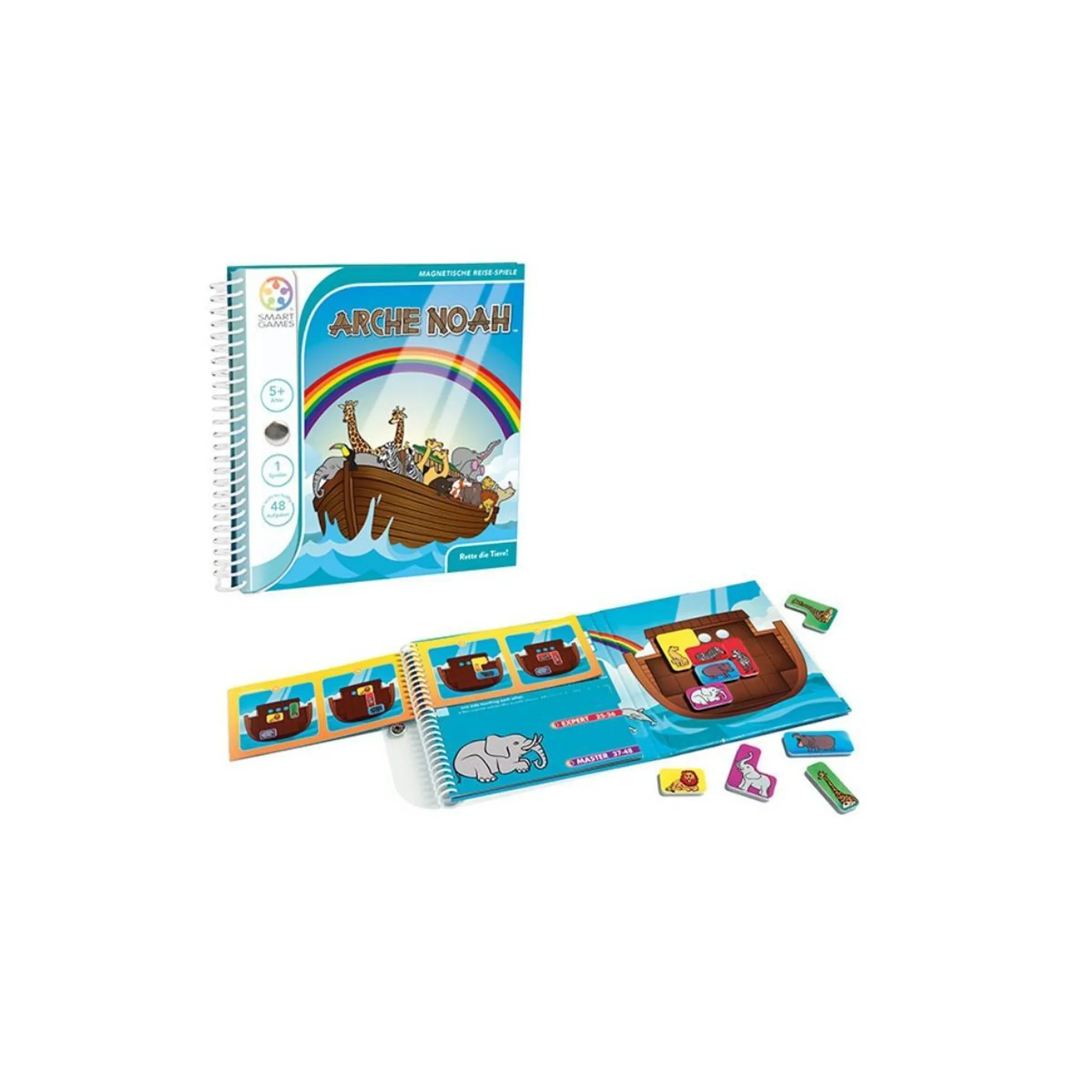 SMART GAMES® „Arche Noah“ – Magnetisches Reisespiel für Kinder ab 5 Jahren