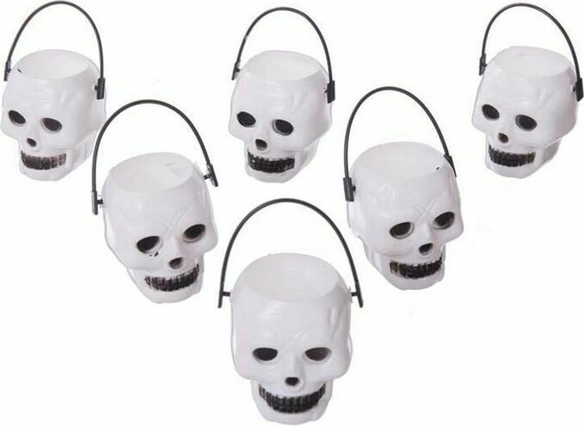 Halloween-Dekoration – Mini Totenköpfe 6er-Set von My Other Me
