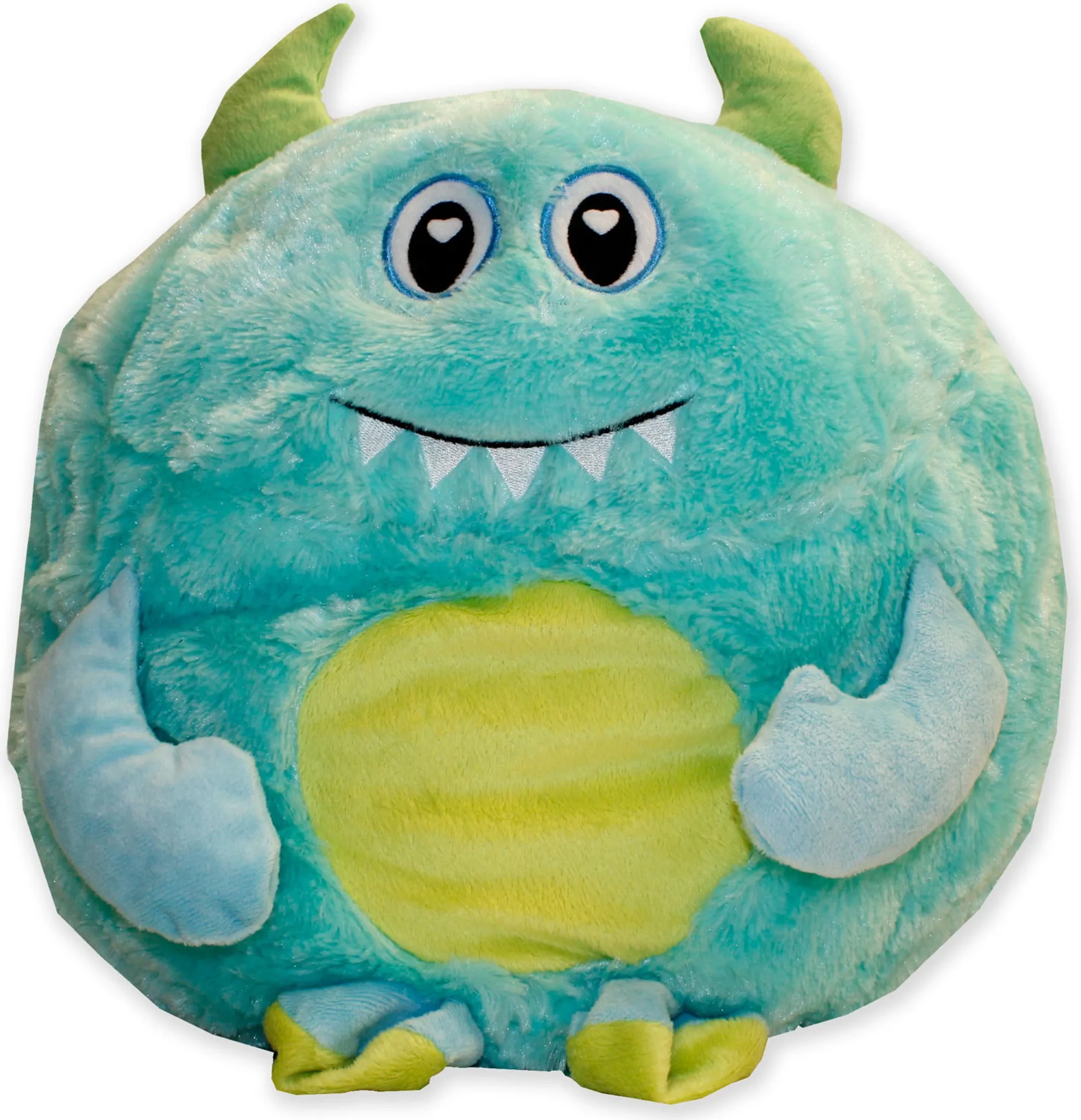 Monster Kuschelkissen – Türkis, ca. 45 cm