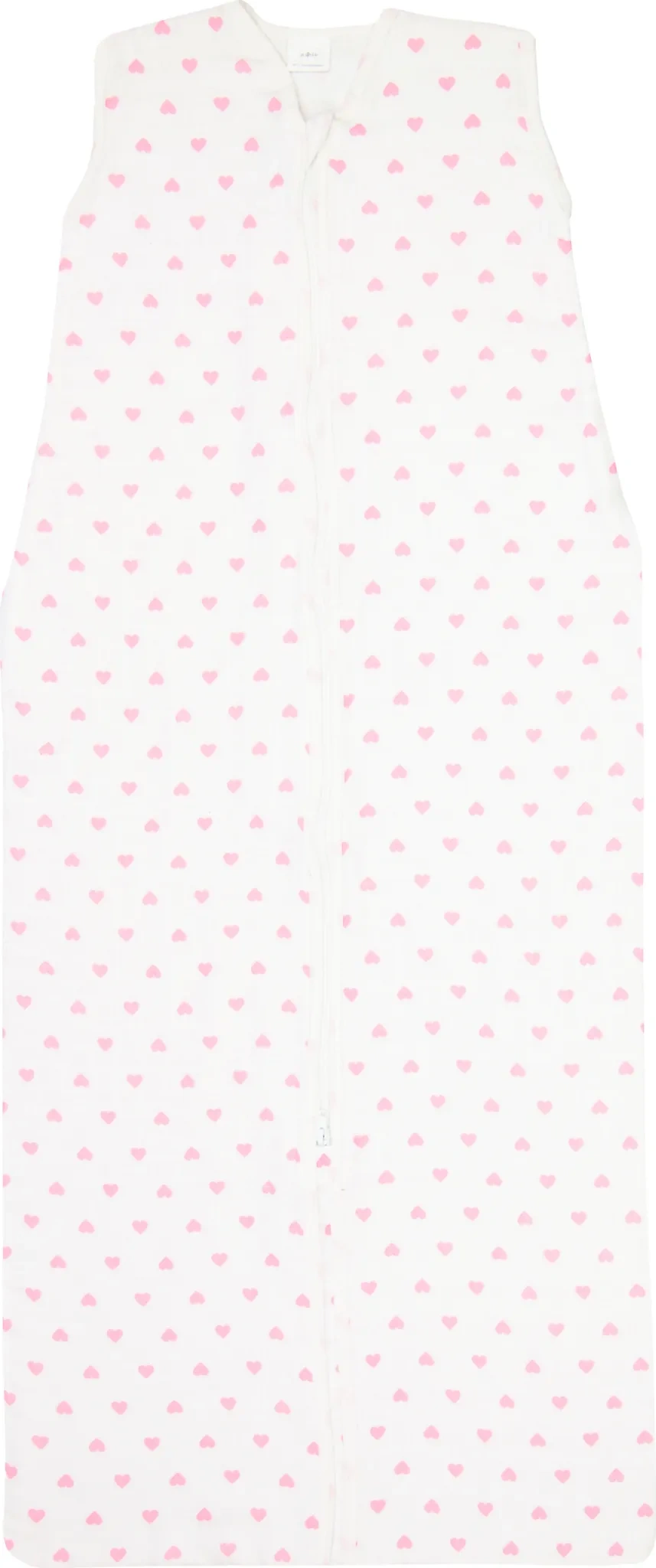 ZOLLNER Sommerschlafsack 110 cm – Weiß mit Rosa Herzen, 100% Baumwolle ZOLLNER Sommerschlafsack 110 cm – Weiß mit Rosa Herzen, 100% Baumwolle