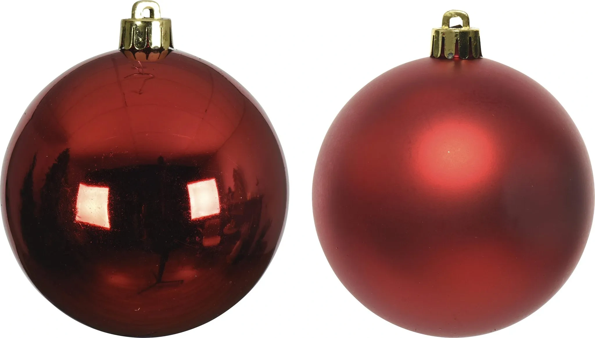 Weihnachtskugeln Kunststoff 4 cm – 16 Stück, Weihnachtsrot Weihnachtskugeln Kunststoff 4 cm – 16 Stück, Weihnachtsrot